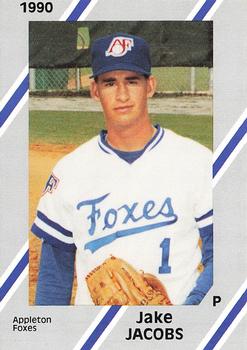 1990 Diamond Cards Appleton Foxes #11 Jake Jacobs Front