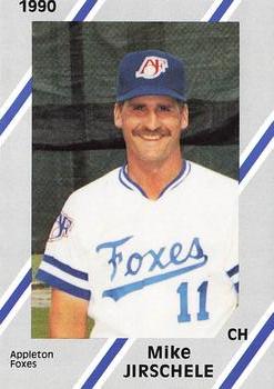 1990 Diamond Cards Appleton Foxes #28 Mike Jirschele Front