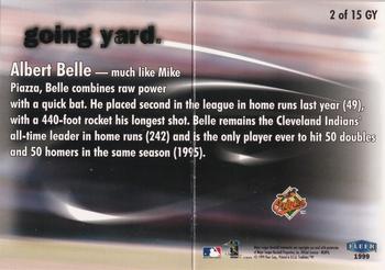 1999 Fleer Tradition - Going Yard #2GY Albert Belle  Back