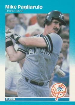 1987 Fleer #107 Mike Pagliarulo Front
