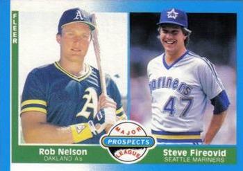 1987 Fleer #653 Rob Nelson / Steve Fireovid Front