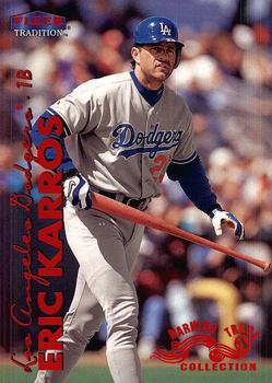 1999 Fleer Tradition - Warning Track Collection #160W Eric Karros Front