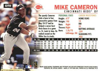 1999 Fleer Tradition - Warning Track Collection #409W Mike Cameron Back