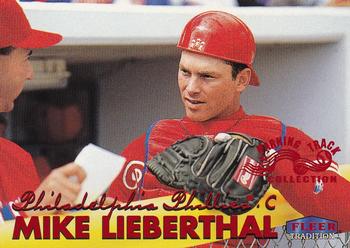 1999 Fleer Tradition - Warning Track Collection #537W Mike Lieberthal Front
