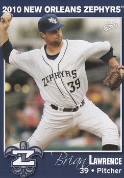 2010 MultiAd New Orleans Zephyrs #11 Brian Lawrence Front