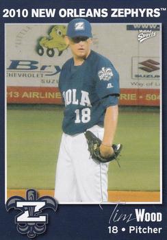 2010 MultiAd New Orleans Zephyrs #31 Tim Wood Front