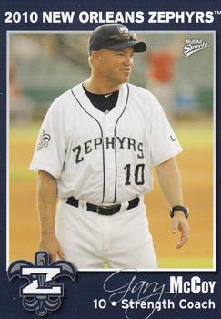 2010 MultiAd New Orleans Zephyrs #36 Gary McCoy Front