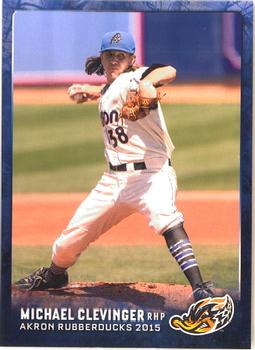 2015 Grandstand Akron RubberDucks #NNO Michael Clevinger Front