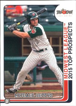 2015 Choice Midwest League Top Prospects #13 Michael Gettys Front