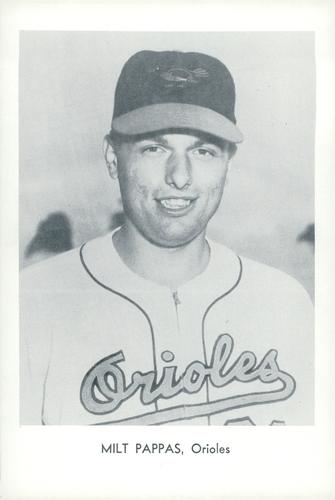 1963 Sports Service Baltimore Orioles #NNO Milt Pappas Front