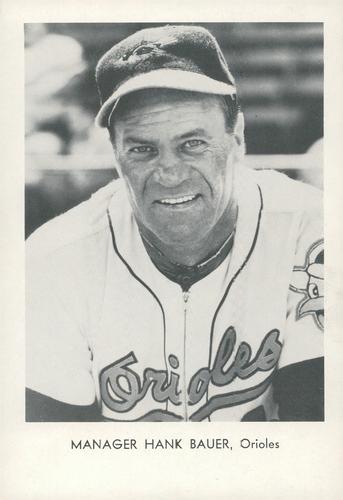 1965 Sports Service Baltimore Orioles #NNO Hank Bauer Front