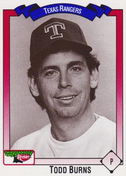 1993 Keebler Texas Rangers #398 Todd Burns Front