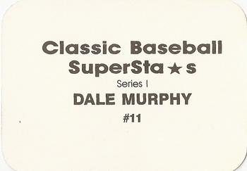 1988 Classic Baseball Superstars (unlicensed) #11 Dale Murphy Back