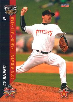 2015 Choice Midwest League All-Stars #32 Cy Sneed Front