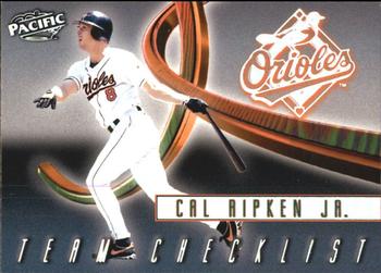 1999 Pacific - Team Checklists #2 Cal Ripken Jr.  Front
