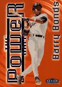 1998 Fleer Tradition - The Power Game #3 PG Barry Bonds Front