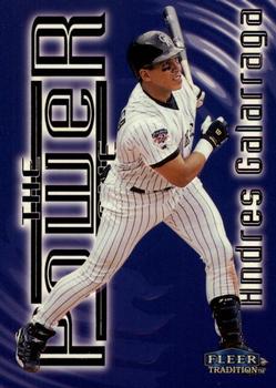 1998 Fleer Tradition - The Power Game #7 PG Andres Galarraga Front