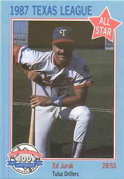 1987 Feder Texas League All Stars #9 Ed Jurak Front