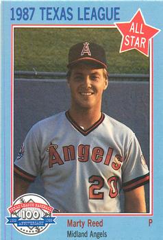 1987 Feder Texas League All Stars #15 Marty Reed Front