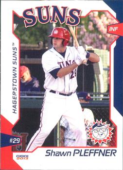 2013 Choice Hagerstown Suns #22 Shawn Pleffner Front