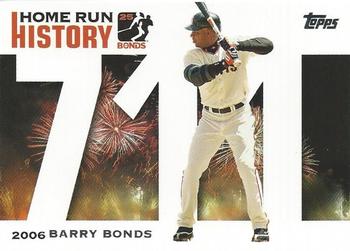 2006 Topps Updates & Highlights - Barry Bonds Home Run History #BB 711 Barry Bonds Front