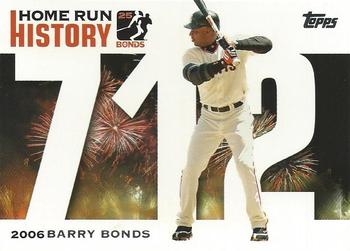 2006 Topps Updates & Highlights - Barry Bonds Home Run History #BB 712 Barry Bonds Front