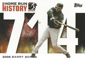 2006 Topps Updates & Highlights - Barry Bonds Home Run History #BB 714 Barry Bonds Front