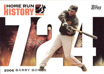 2006 Topps Updates & Highlights - Barry Bonds Home Run History #BB 724 Barry Bonds Front