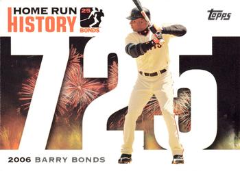 2006 Topps Updates & Highlights - Barry Bonds Home Run History #BB 725 Barry Bonds Front