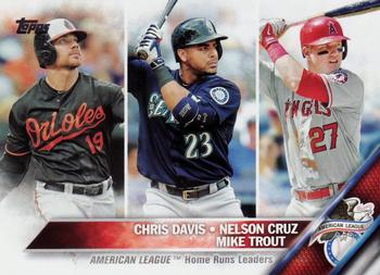 2016 Topps #26 American League Home Run Leaders Front