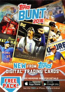 2016 Topps #NNO Topps Bunt 2016 Front