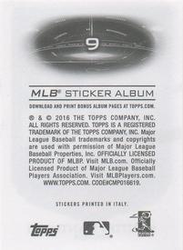 2016 Topps Stickers #9 Hector Santiago Back