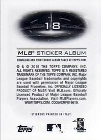2016 Topps Stickers #18 Lance McCullers Back