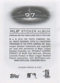 2016 Topps Stickers #97 Greg Holland Back