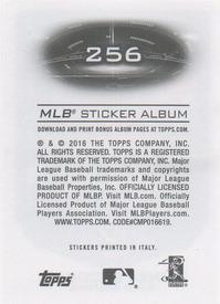 2016 Topps Stickers #256 Yunel Escobar Back