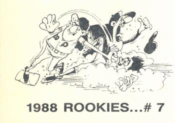 1988 Rookies (unlicensed) #7 Roberto Kelly Back