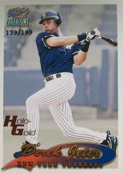 1999 Pacific Paramount - Holo-Gold #162 Derek Jeter  Front