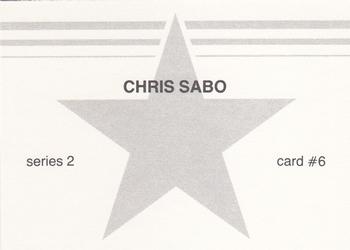 1988 Red Stars Series 2 (unlicensed) #6 Chris Sabo Back