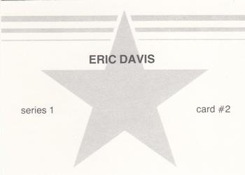 1988 Gray Star Series 1 White Border (unlicensed) #2 Eric Davis Back