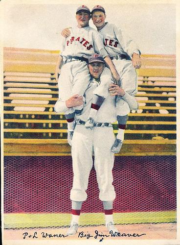 1936 National Chicle Pastels (R312) #NNO Paul Waner / Lloyd Waner / Jim Weaver Front