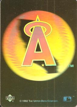 1992 Upper Deck - Team Logo Holograms #NNO California Angels Front