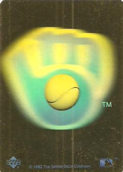1992 Upper Deck - Team Logo Holograms #NNO Milwaukee Brewers Front
