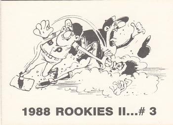 1988 Rookies II (unlicensed) #3 Jody Reed Back