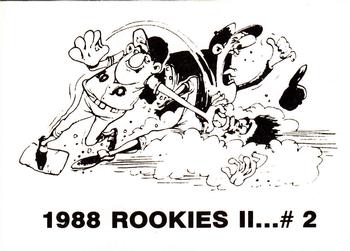 1988 Rookies II (unlicensed) #2 Jay Buhner Back