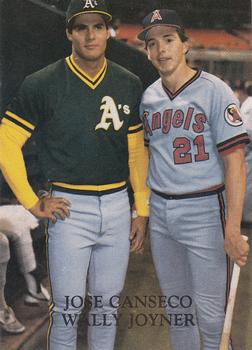1988 Stars of '88 (unlicensed) #33 Jose Canseco / Wally Joyner Front