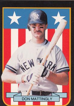 1989 Pacific Cards & Comics American Flag Series I (unlicensed) #3 Don Mattingly Front