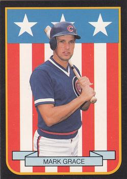 1989 Pacific Cards & Comics American Flag Series II (unlicensed) #8 Mark Grace Front