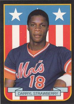 1989 Pacific Cards & Comics American Flag Series II (unlicensed) #10 Darryl Strawberry Front