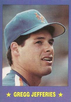 1989 Pacific Cards & Comics Action Superstars Series One (unlicensed) #16 Gregg Jefferies Front