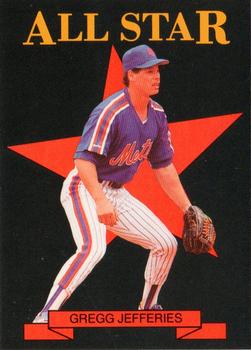1989 Pacific Cards & Comics All-Stars (unlicensed) #8 Gregg Jefferies Front